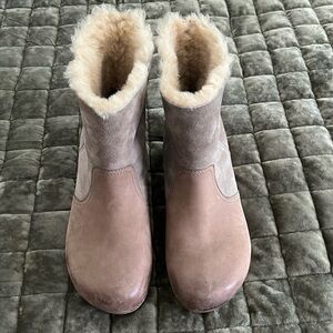 Dansko Bettie sz 36 Shearling Leather Clog Boots